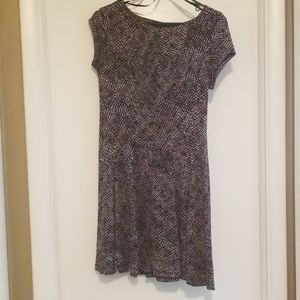 Fit and flare multi color dress barn dress